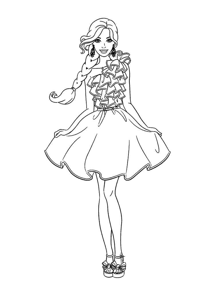 barbie para colorir