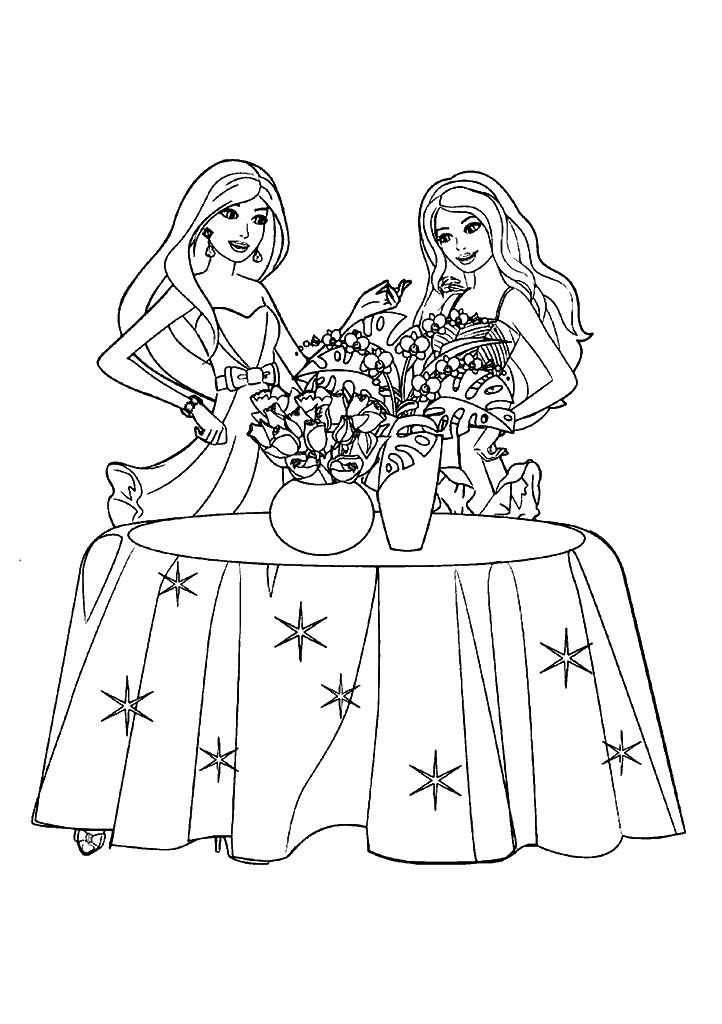 barbie para colorir