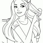 barbie para colorir