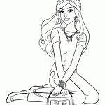 barbie para colorir