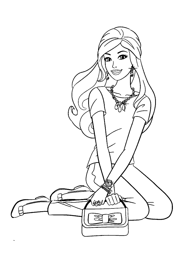 barbie para colorir