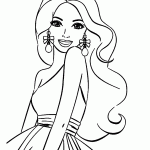 barbie para colorir