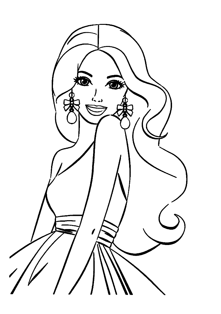 barbie para colorir