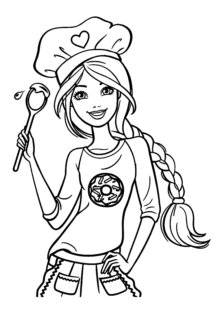 barbie para colorir