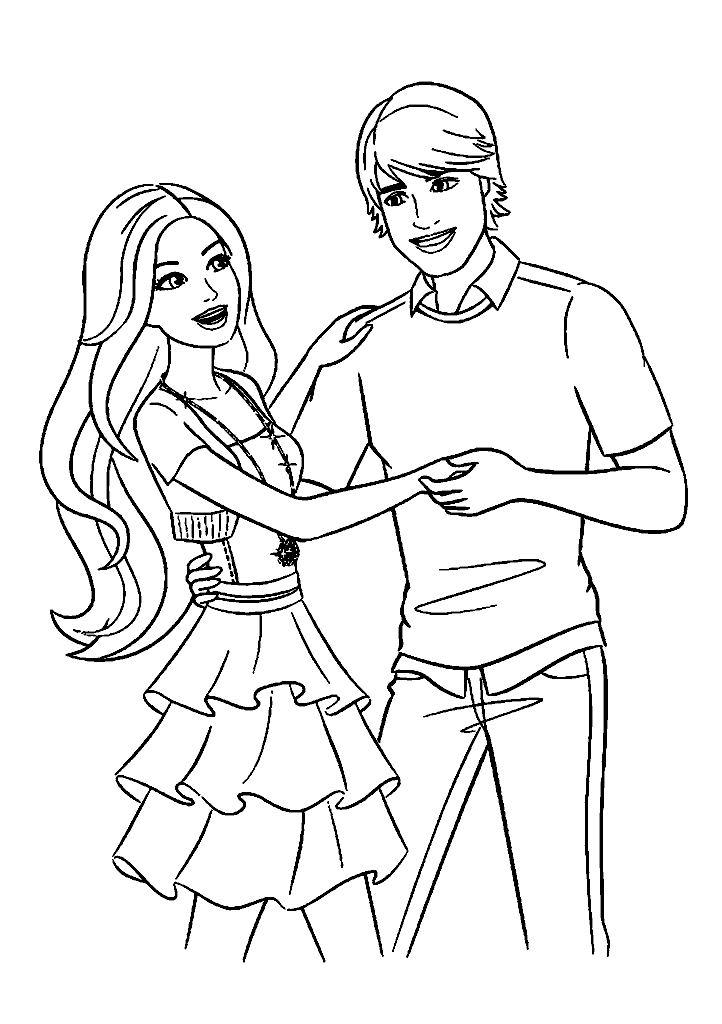 barbie para colorir