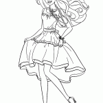 barbie para colorir