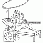 barbie para colorir
