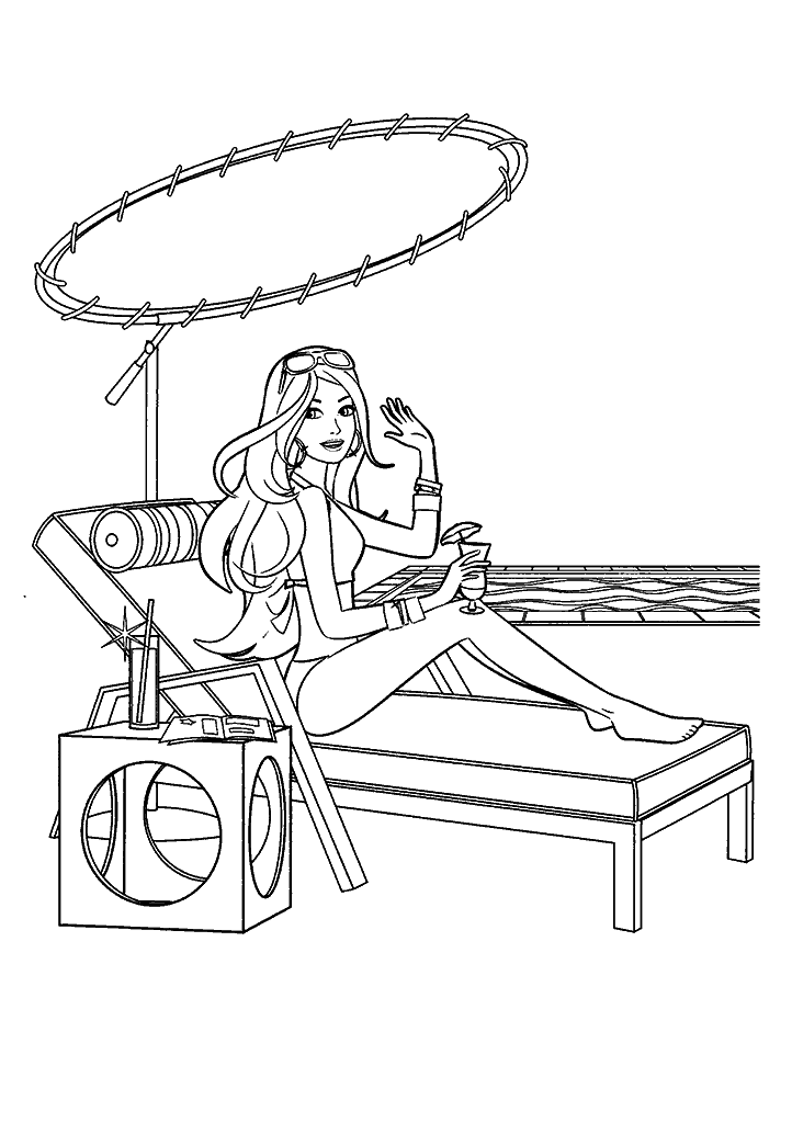 barbie para colorir