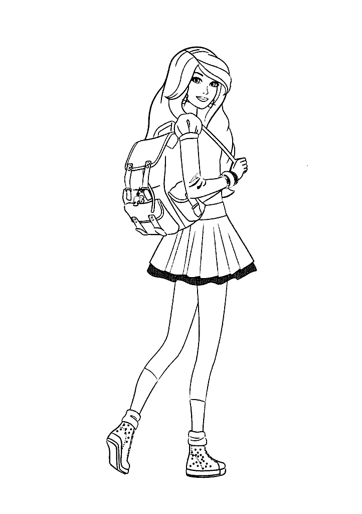 barbie para colorir