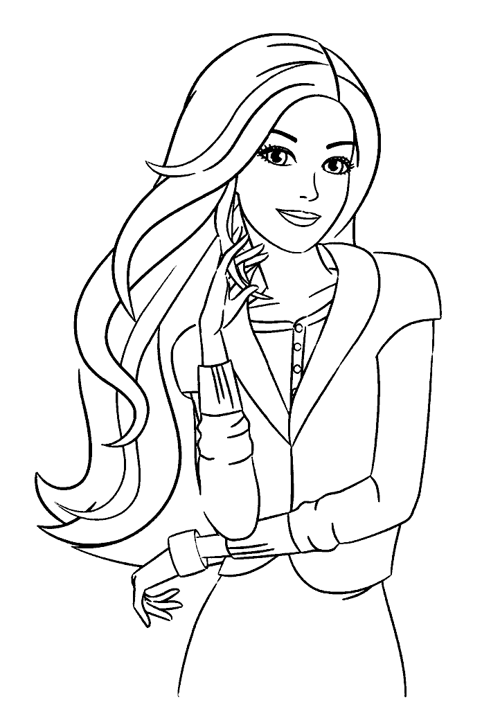 barbie para colorir