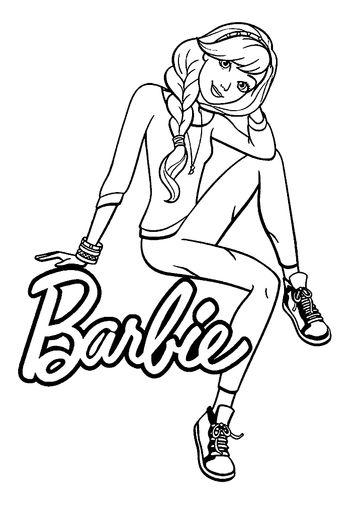 barbie para colorir