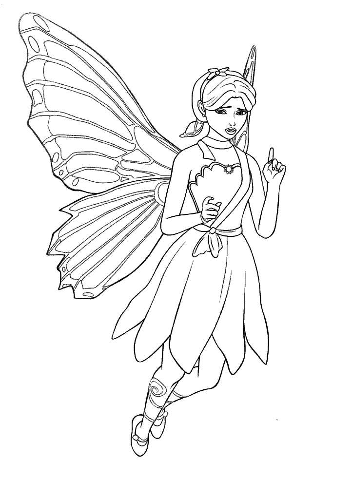 barbie para colorir