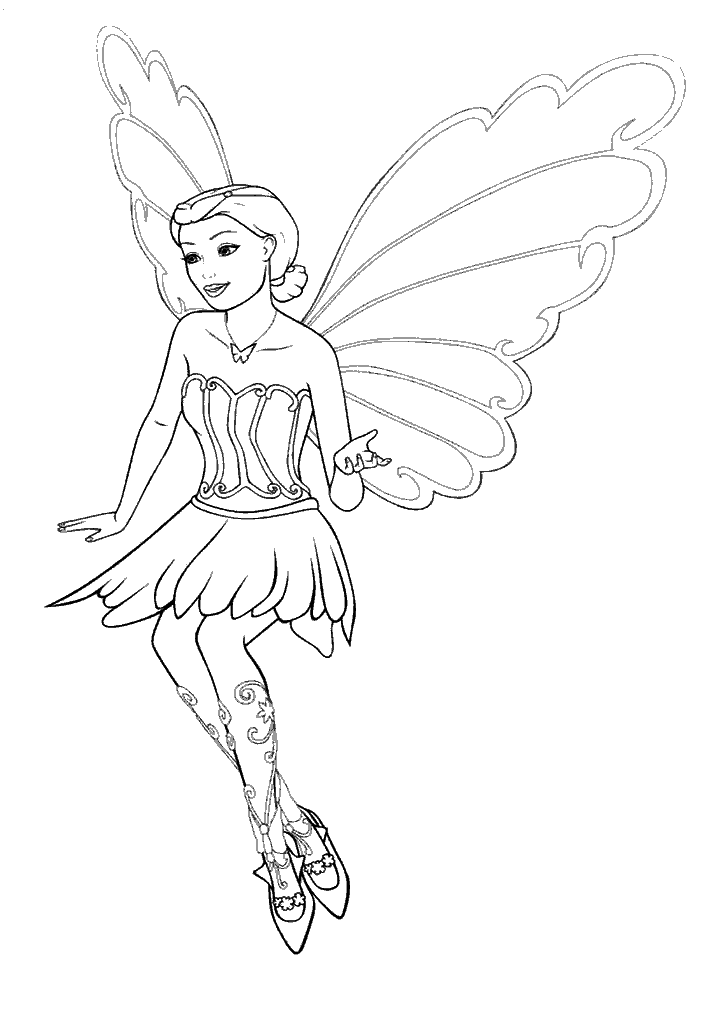 barbie para colorir