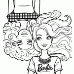 barbie para colorir