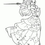 barbie para colorir