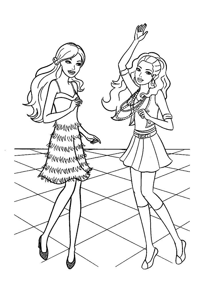 barbie para colorir