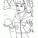 barbie para colorir