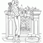 barbie para colorir