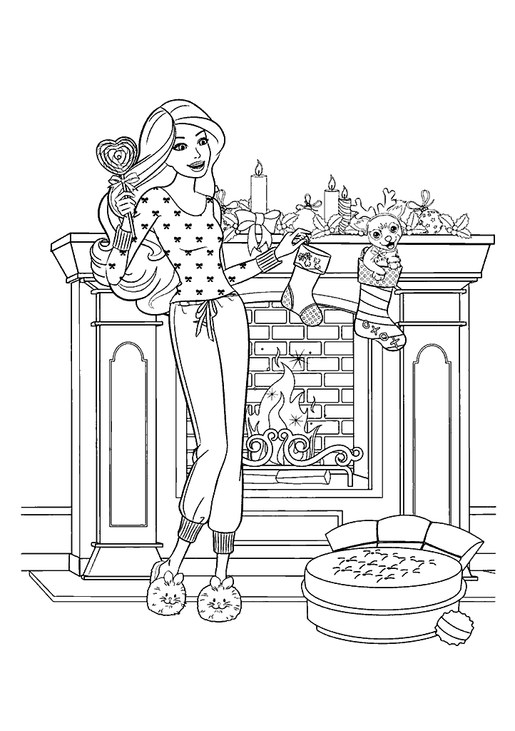 barbie para colorir