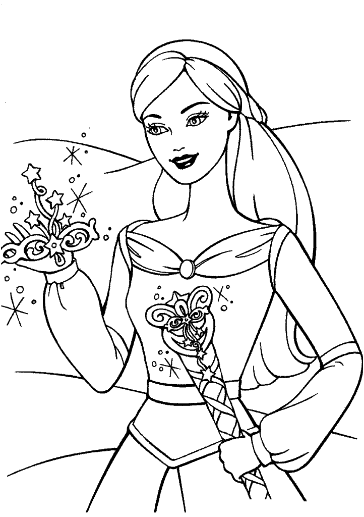barbie para colorir