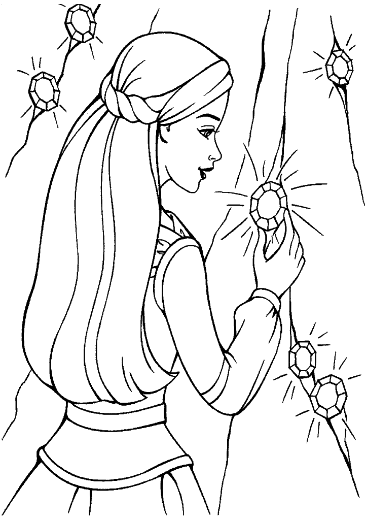 barbie para colorir