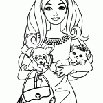 barbie para colorir