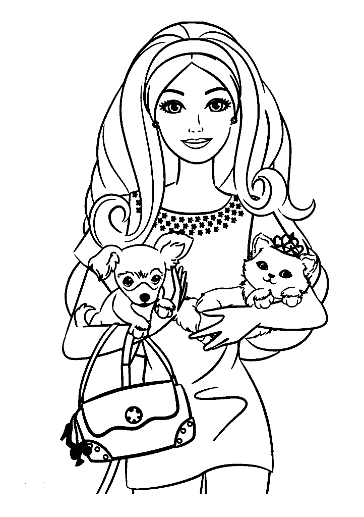 barbie para colorir