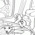 barbie para colorir