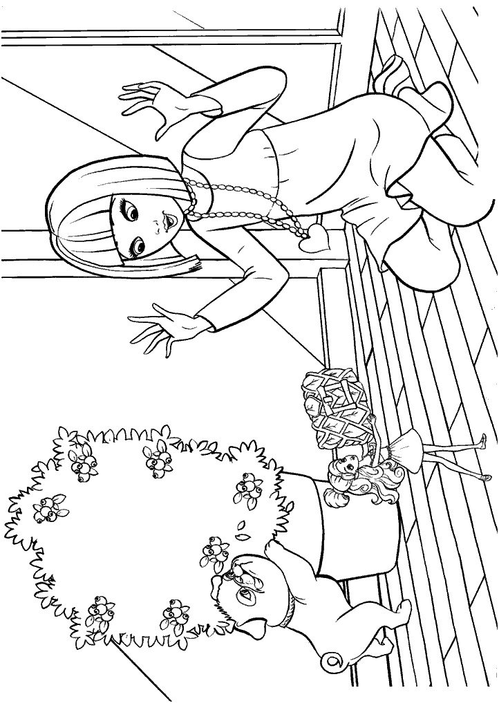 barbie para colorir