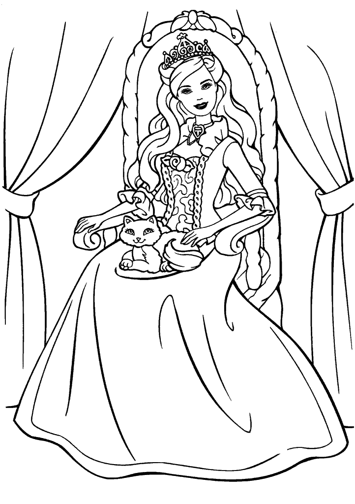 barbie para colorir