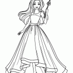 barbie para colorir