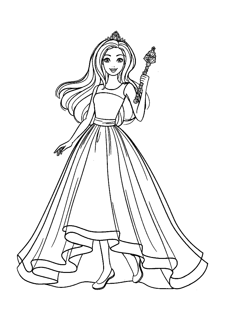 barbie para colorir
