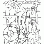 barbie para colorir
