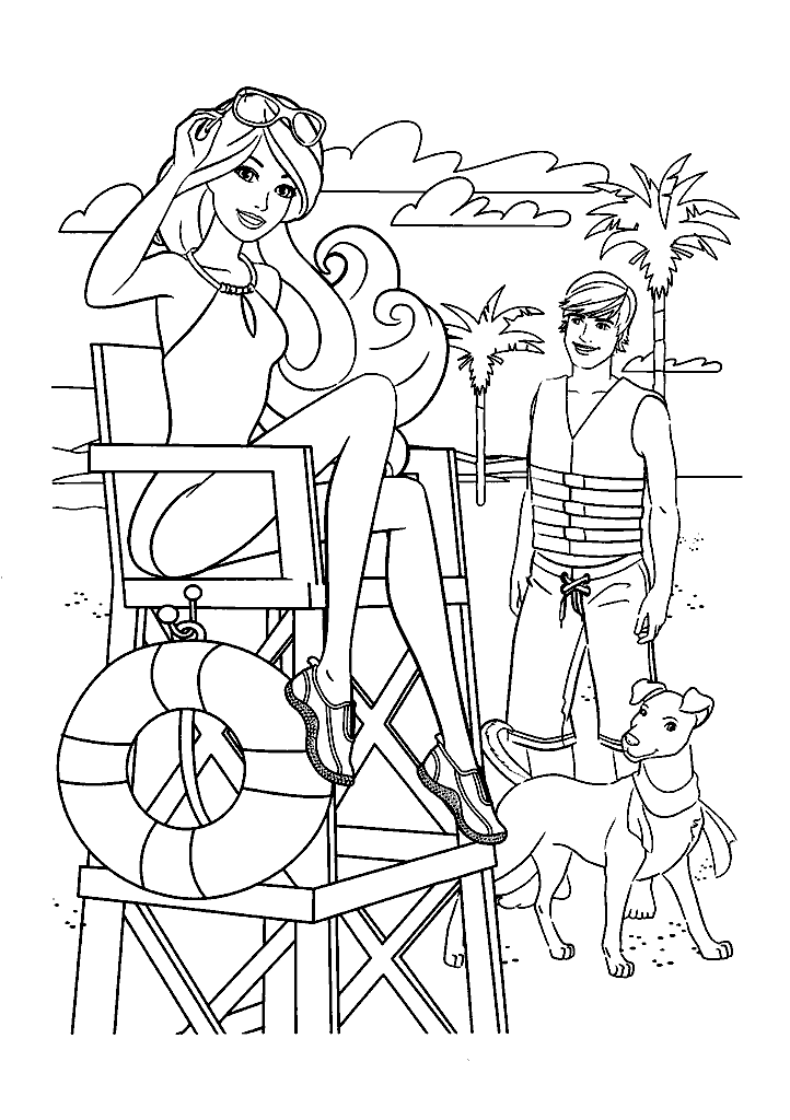 barbie para colorir