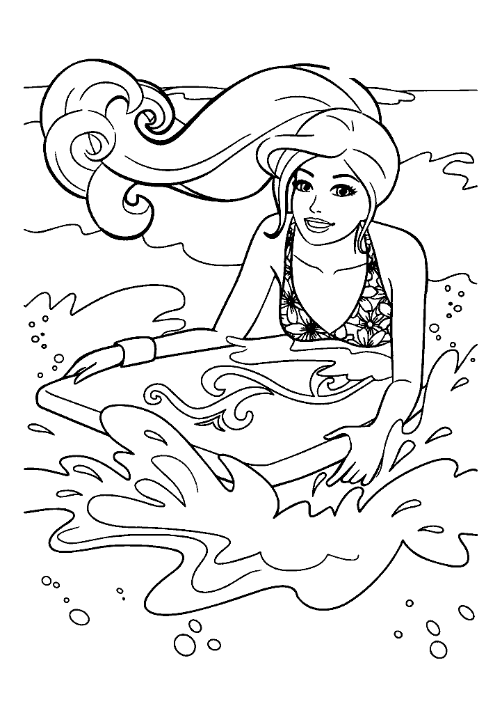 barbie para colorir