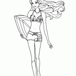 barbie para colorir