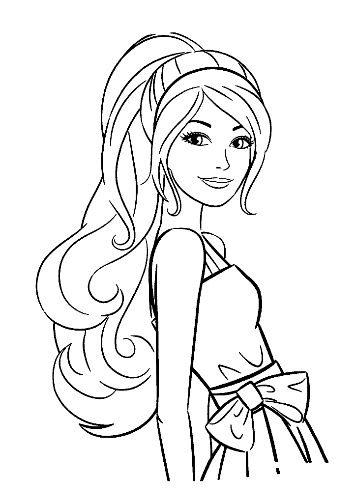 barbie para colorir