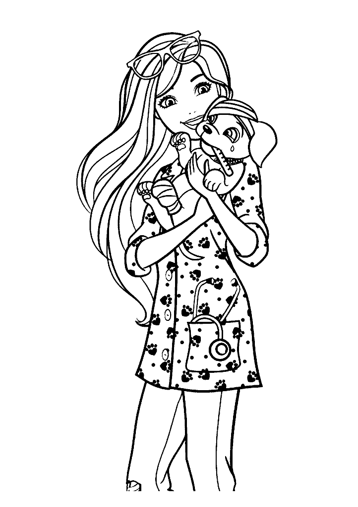 barbie para colorir