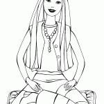 barbie para colorir