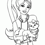 barbie para colorir