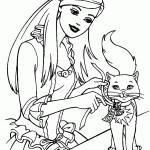 barbie para colorir