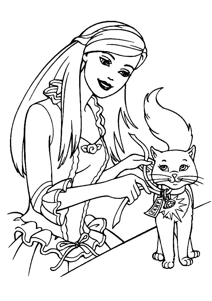 barbie para colorir