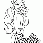 barbie para colorir
