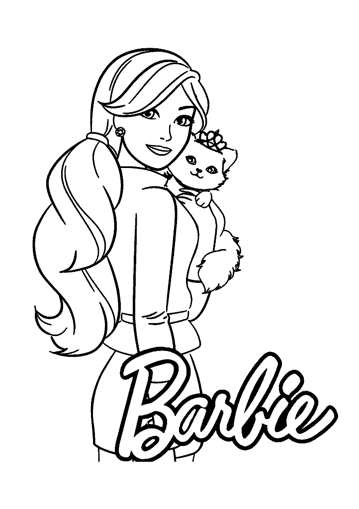barbie para colorir