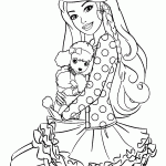 barbie para colorir