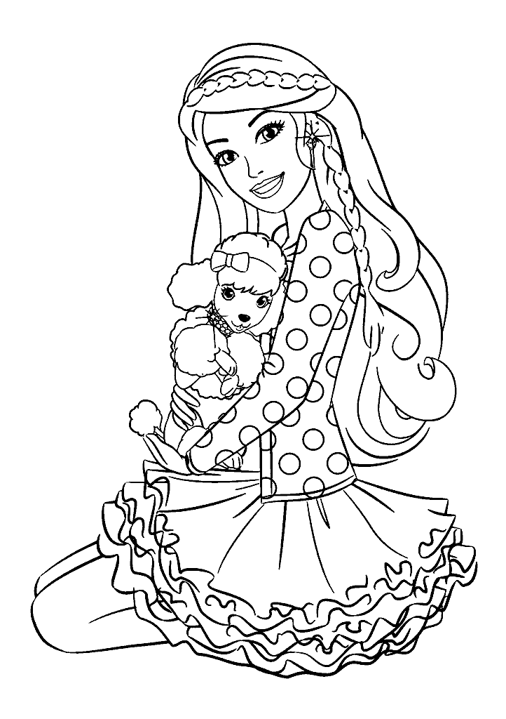 desenho para colorir barbie e ken