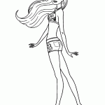 barbie para colorir