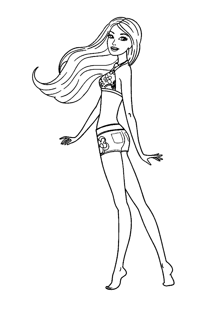 barbie para colorir
