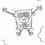bob esponja para colorir