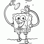bob esponja para colorir